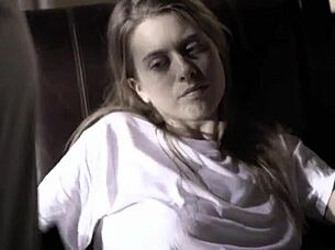 Oh, the psychiatrist roughly fucks the petite teen in doggystyle!