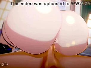 aether and furina cowgirl riding