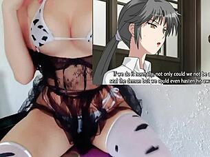 In hentai inyouchuu etsu, a stranger embraces women to make them stronger.