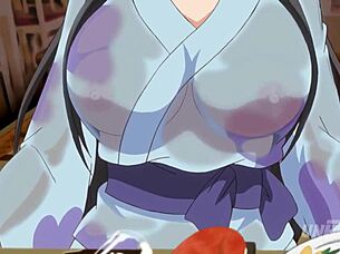 teen with huge tits experiences intense orgasms in hentai