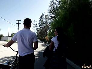 Teacher bangs teenage pussy in roleplay group scene