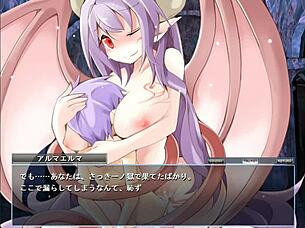 Can you handle alma elma's big tits in this anime game?