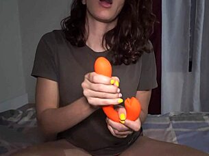 waking up to stepsister's jerk off instructions and swallow