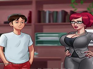 redhead mommy's pussy gets fucked in summertime saga hentai