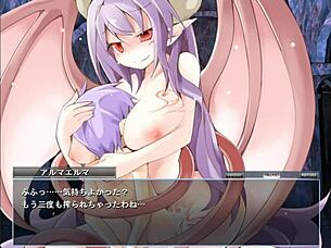 Can you handle alma elma's big tits in this anime game?