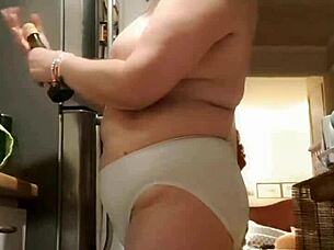 Wife's first time in the kitchen.