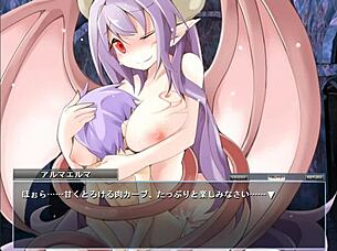 Can you handle alma elma's big tits in this anime game?