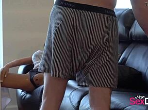 Husband Goes Wild on Sexdoll, So Intense! 🔥