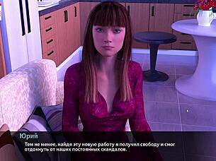 Complete gameplay - melody part 19, bent over with big cock