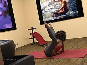 big city pleasures 55 watch gorgeous gina touching herself through her yoga pants