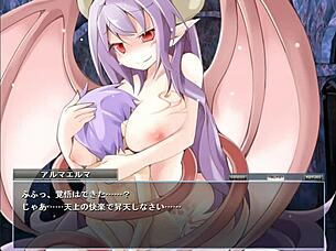 Can you handle alma elma's big tits in this anime game?