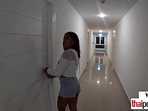 amateur thai teen offering a sensual handjob