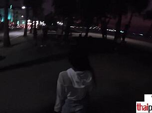 amateur thai teen offering a sensual handjob