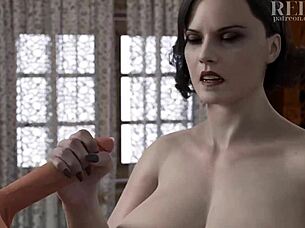 Redmoa is a cartoon character who gets fucked by Dimitrescu