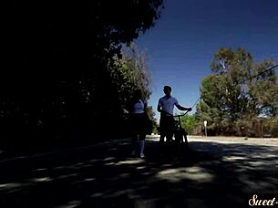 Teacher bangs teenage pussy in roleplay group scene