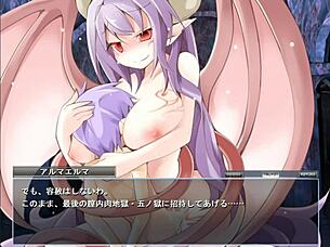 Can you handle alma elma's big tits in this anime game?