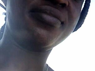 Crazybitch enjoys moving her big ass outdoor