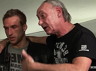 Tricked Bitches in Lingerie Join Old and Young for Foursome