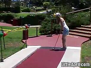 Small teenager April’s solo performance outdoors