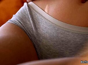 cute adorable virgin girl pleasures narrow cunt until she climaxes 😍