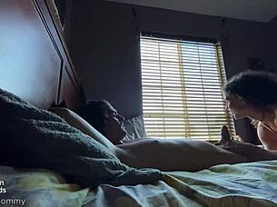 Stepmother's visit ends in regret as she gets a cock in her ass