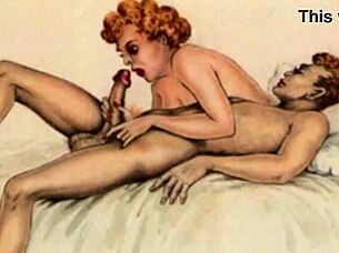 Discover vintage erotic drawings from retro anime cartoons, so steamy and detailed
