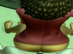 Ebony girl at house party gets bent over