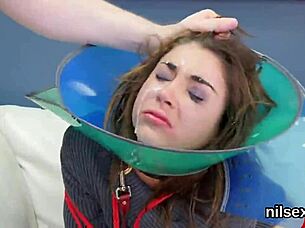 kinky kitten receives treatment in asylum