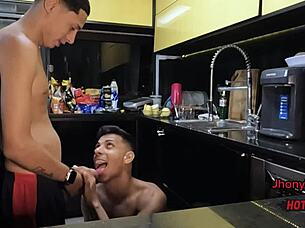 Should I relieve my straight cousin's tension?