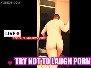 try not to laugh at silly gay blowjob 😄