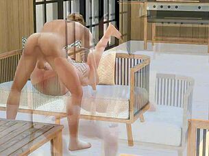 Horny 3D Sims Get Rough Creampie At Sulani!