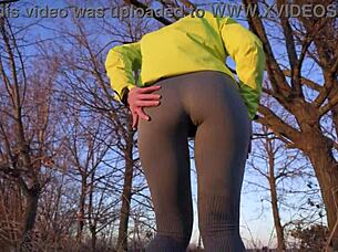 Teen Japanese PAWG Ass in Tight Leggings: Sporty or Seductive?