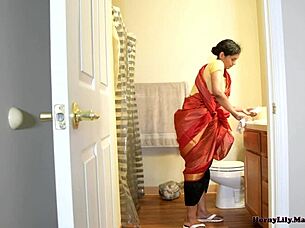 In this roleplay, the horny indian maid gets caught stealing and agrees to anal sex for silence.