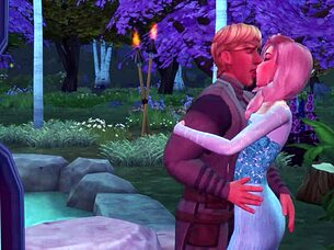 elsa and kristoff have public sex in wild