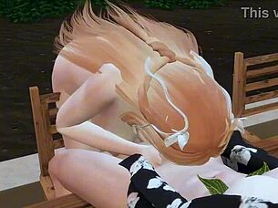 Horny 3D Sims Get Rough Creampie At Sulani!