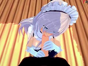 Belfast invites me to lunch in POV Azur Lane.