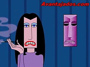 i'm a cartoon gay guy partying with sex