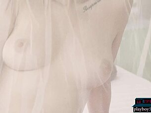 Slim teen blonde Hailey Afton hot Playboy model from Canada