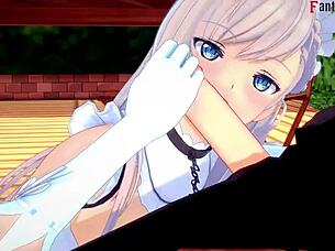 Belfast invites me to lunch in POV Azur Lane.