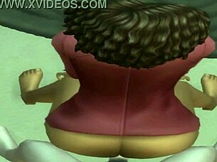 Ebony girl at house party gets bent over