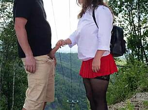 Exhibitionist Babe Fucked By Nymphomaniac Stranger