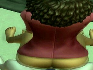 Ebony girl at house party gets bent over