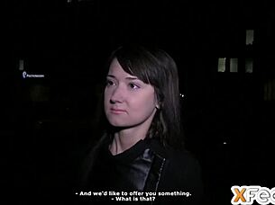 Russian Cutie Surprised By Casting Cumshot