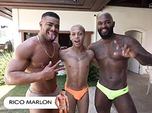 behind the scenes with rico marlon and wend sharing pleasure