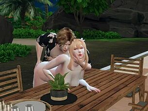 Horny 3D Sims Get Rough Creampie At Sulani!