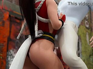 mai surrenders to blowjob and doggystyle in hentai