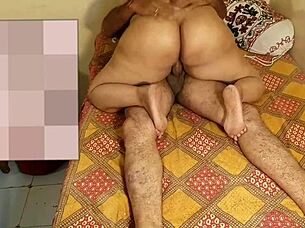 i softly take the stepmom from behind in the bush