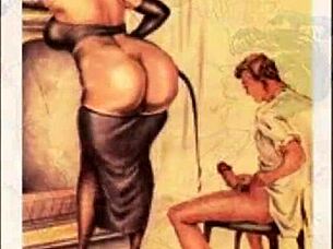 vintage erotic drawings from old times