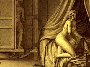 Vintage hentai drawings feature anime characters in erotic cartoon poses from retro comics