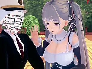 Belfast invites me to lunch in POV Azur Lane.